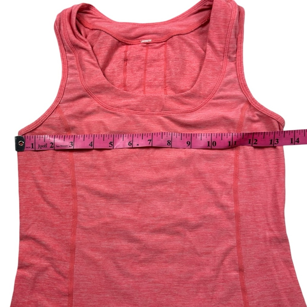 LULULEMON: Run Free Ruffle Back Tank in Watermelon Color -Size 6 - Picture 7 of 10